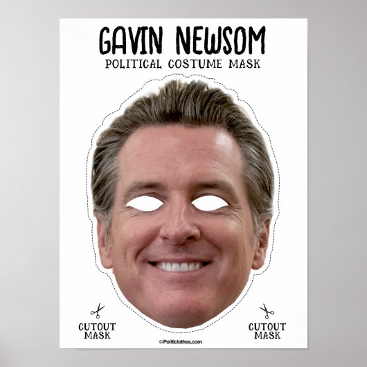 Gavin Newsom kostuummasker Poster (Voorkant)