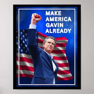 Gavin Newsom Maak Amerika Gavin Al Trolling T Poster