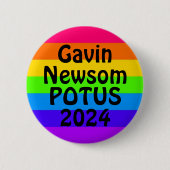 Gavin Newsom POTUS 2024 Ronde Button 5,7 Cm (Voorkant)