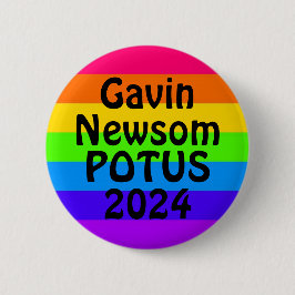 Gavin Newsom POTUS 2024 Ronde Button 5,7 Cm