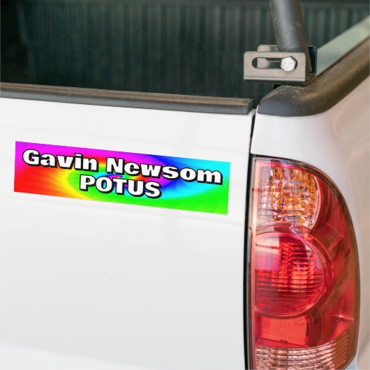 Gavin Newsom POTUS Bumpersticker (Op Truck)