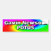 Gavin Newsom POTUS Bumpersticker (Voorkant)