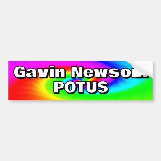Gavin Newsom POTUS Bumpersticker (Voorkant)
