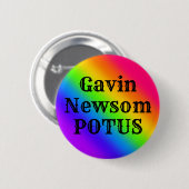 Gavin Newsom POTUS Ronde Button 5,7 Cm (Voorkant /achterkant)