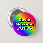 Gavin Newsom POTUS Ronde Button 5,7 Cm (Voorkant /achterkant)