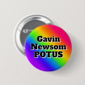 Gavin Newsom POTUS Ronde Button 5,7 Cm (Voorkant /achterkant)