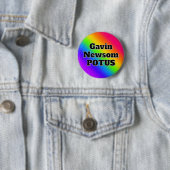 Gavin Newsom POTUS Ronde Button 5,7 Cm (In situ)