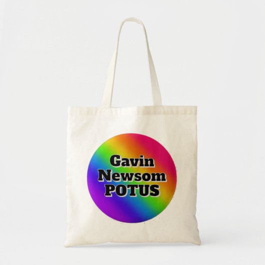 Gavin Newsom POTUS Tote Bag (Voorkant)