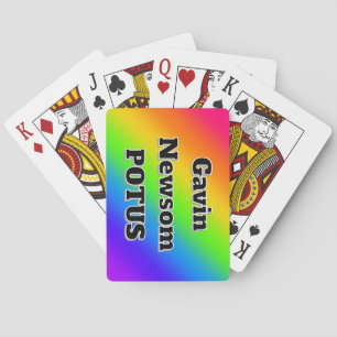 Gavin Newsom POTUS (u kunt de woorden wijzigen) Pokerkaarten