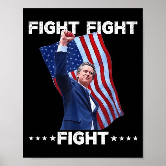  Gavin Newsom vecht voor mannen Poster (Voorkant)