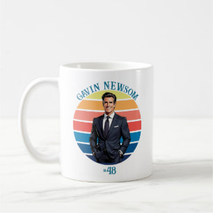 Gavin Newsom Vintage #48 Koffiemok