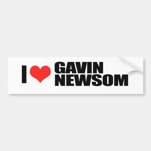 Gavin Newsom voor gouverneur 1 Bumpersticker (Voorkant)