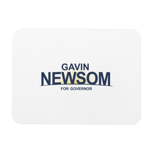 Gavin Newsom voor gouverneur Magneet (Horizontaal)