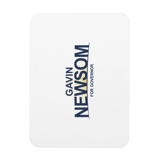 Gavin Newsom voor gouverneur Magneet (Verticaal)