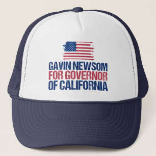Gavin Newsom voor gouverneur van de Californische  Trucker Pet