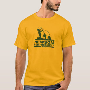Gavin Newsom voor President - 2024 - Beer T-shirt