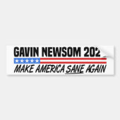 Gavin Newsom voor President 2028 Bumpersticker (Voorkant)