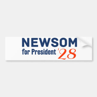 Gavin Newsom voor president 2028 bumpersticker