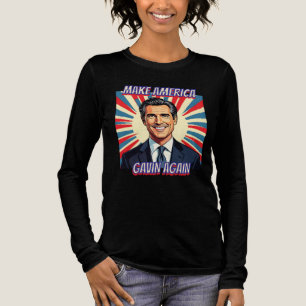 Gavin Newsom voor President 2028 Maak Amerika Tri-Blend Shirt