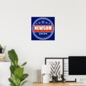 Gavin Newsom voor President 2028 Poster (Thuiskantoor)