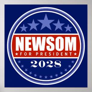 Gavin Newsom voor President 2028 Poster