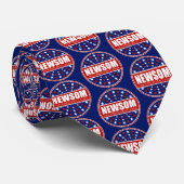 Gavin Newsom voor President 2028 Stropdas (Opgerold)