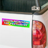 Gavin Newsom voor President Bumpersticker (Op Truck)