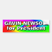 Gavin Newsom voor President Bumpersticker (Voorkant)
