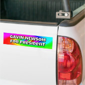 Gavin Newsom voor President Bumpersticker (Op Truck)