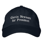 Gavin Newsom voor President Geborduurde Pet (Voorkant)