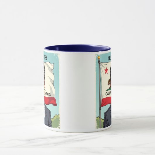 Gavin Newsom voor President Politiek Mok (Midden)