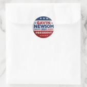 Gavin Newsom voor President Ronde Sticker (Tas)
