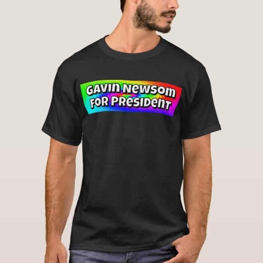Gavin Newsom voor President T-shirt (Voorkant)
