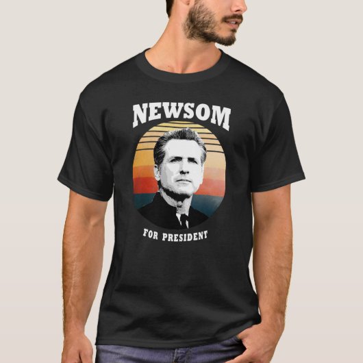 Gavin Newsom voor President T-shirt (Voorkant)