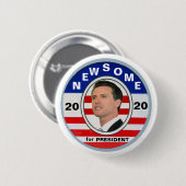 Gavin Newsome voor President 2020 Ronde Button 5,7 Cm (Voorkant /achterkant)