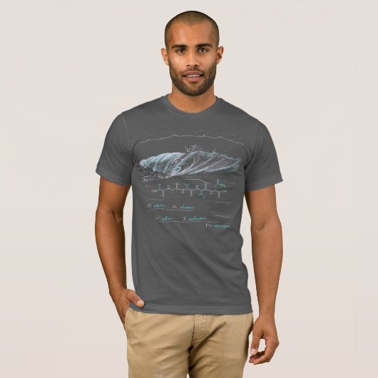 GAVIN-peptide, golf, aangepaste tekst, donker T-shirt (Voorkant volledig)