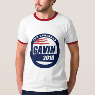 Gavin voor gouverneur t-shirt