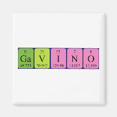 Gavino periodieke tabelnaam magnet (Voorkant)