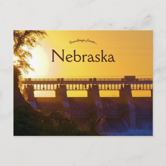 Gavins Point Dam Nebraska Briefkaart (Voorkant)