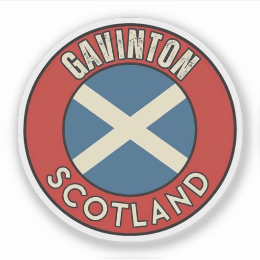 Gavinton, Schotland Sticker (Voorkant)
