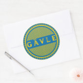 Gävle City Pride Embleem – Zweedse identiteit Ronde Sticker (Envelop)