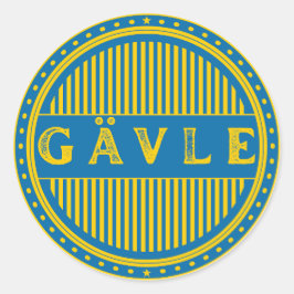 Gävle City Pride Emblem – Swedish Identity Ronde Sticker