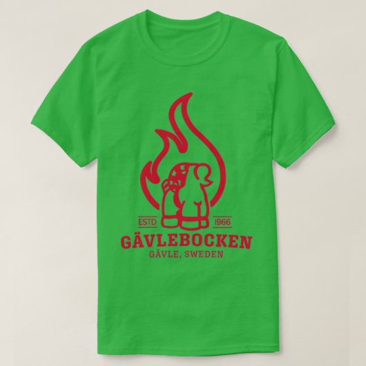 Gavle Goat on Fire (Zweedse Gavlebocken) T-shirt (Design voorkant)