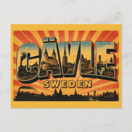 Gävle spoorweggeschiedenis Zweden Briefkaart