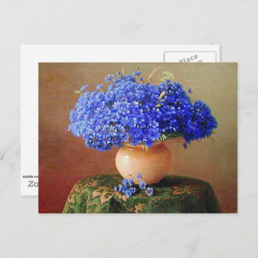 Gavril Kondratenko - Cornbloemen Briefkaart (Voorkant / Achterkant)