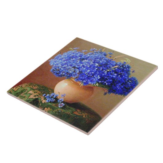 Gavril Kondratenko - Cornbloemen Tegeltje (Zijkant)