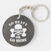 GAWEDIGE GA ZWAAR OF GA NAAR HUIS SLEUTELHANGER (Achterkant)