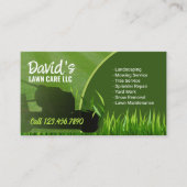Gawn Care & Landscaping Service Modern Groen Visitekaartje (Voorkant)