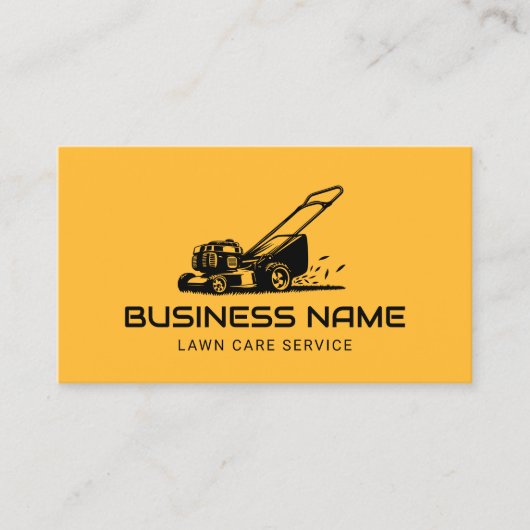 Gawn Care & Landscaping Service Plain Gold Visitekaartje (Voorkant)