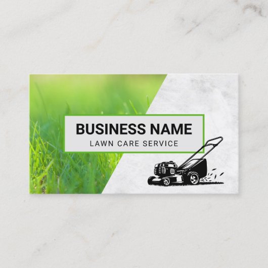 Gawn Care & Landscaping Service Professioneel gras Visitekaartje (Voorkant)